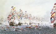 unknow artist Flottparad in Portsmouth the 23 Jun 1814 to remembrance of one besok of the presussiske king ochh the Russian emperor USA oil painting artist